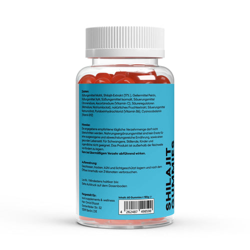 aura™ Shilajit Gummies – Natürliche Energie, Fokus & Vitalität in 2 leckeren Gummies | 60Stk.