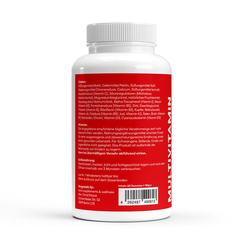 aura™ Multivitamin Gummies – Energie, Immunstärke & Schönheit in 2 Gummies | 60Stk.