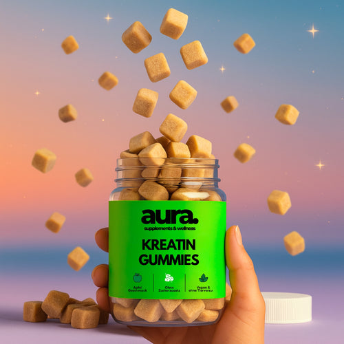 aura™ Kreatin Gummies – Mehr Power, Fokus & Leistung ohne Pulver oder Shakes | 90. Stk